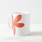 Mug Jolie Fleur - Rouge brique (Devant gauche)