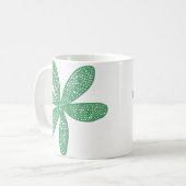 Mug Jolie fleur - Vert de l'Armée (Devant gauche)