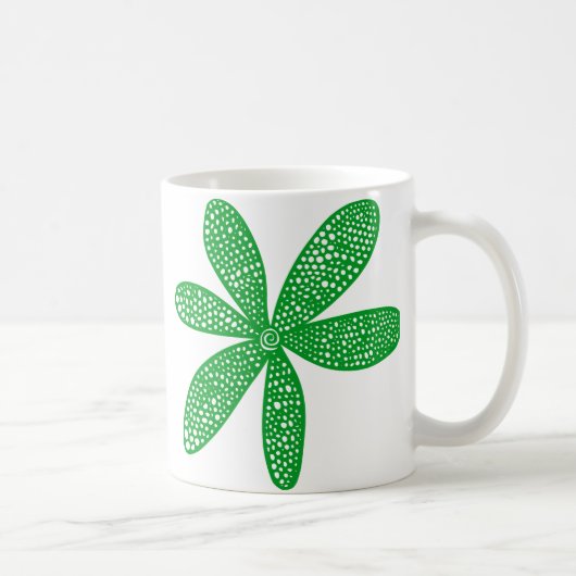 Mug Jolie Fleur - Vert Grass (Droite)
