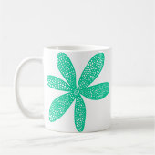 Mug Jolie Fleur - Vert mer (Gauche)