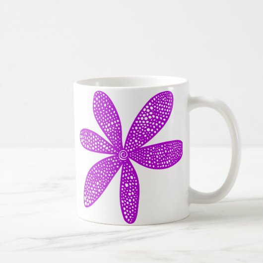Mug Jolie Fleur - Violet (Droite)