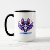 Mug Jolie Flirty Je suis Batty pour toi Chat Halloween (Gauche)