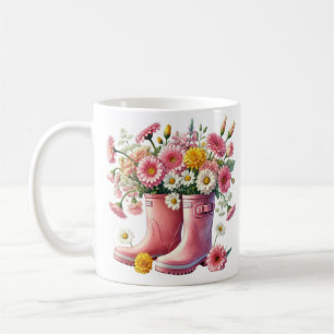 Mug Jolie florale grandit bonheur une floraison à la f