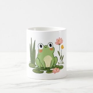 Mug Jolie grenouille parmi les nénuphars