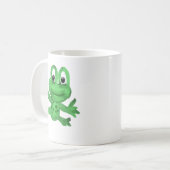 Mug Jolie grenouille verte dessinée à la main (Devant gauche)
