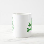 Mug Jolie grenouille verte dessinée à la main (Centre)