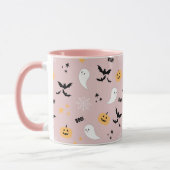Mug Jolie Halloween Boo Plaques rose (Gauche)