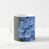 Mug Jolie Hydrangée Bleue Photo Florale (Devant gauche)