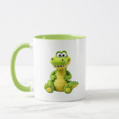 Mug Jolie image d’un crocodile rigolo. (Gauche)
