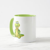 Mug Jolie image d’un crocodile rigolo. (Devant gauche)