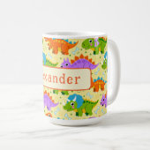 Mug Jolie impression de dinosaure personnalisable (Devant droit)