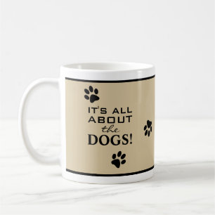 Mug Jolie Impression de Patte Noire Personnalisée Typo