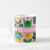 Mug Jolie impression de plante en pot personnalisable (Devant gauche)