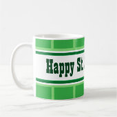 Mug Jolie journée de la Saint-Patrick rayée verte (Gauche)