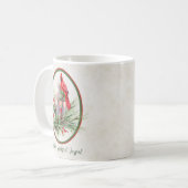 Mug Jolie lanterne avec Noël saint et cardinal (Devant gauche)