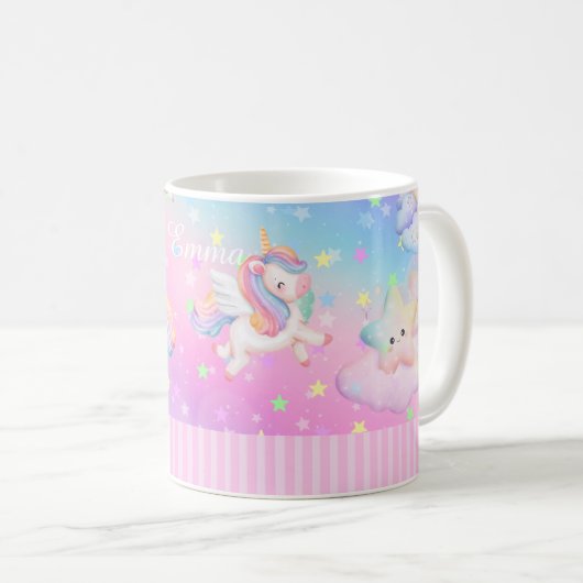 Mug Jolie licorne rose (Devant droit)