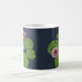 Mug Jolie Lys d'eau rose et libellule (Centre)
