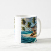 Mug Jolie maison de Cabine de plage (Devant droit)