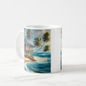 Mug Jolie maison de Cabine de plage (Devant gauche)