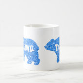 Mug Jolie maman ours bleu scintillant design pour elle (Centre)