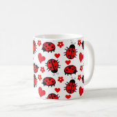 Mug Jolie Motif Ladybug Fleurs d'insectes (Devant droit)