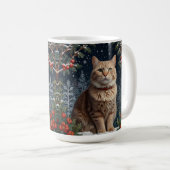 Mug Jolie Noël chic vacances hiver verdure (Devant droit)