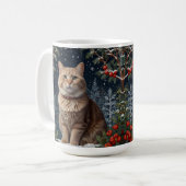 Mug Jolie Noël chic vacances hiver verdure (Devant gauche)