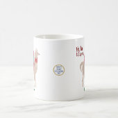Mug Jolie Noël Llama Fête Personalisée Animal (Centre)