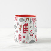 Mug Jolie Noël Père Noël Reindeer Vacances d'hiver (Centre)