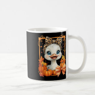 Mug Jolie oie automnale coquette léopard noeuds citrou