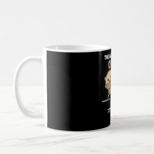 Mug Jolie Otter Explication Anatomie D'Une Otter (Gauche)