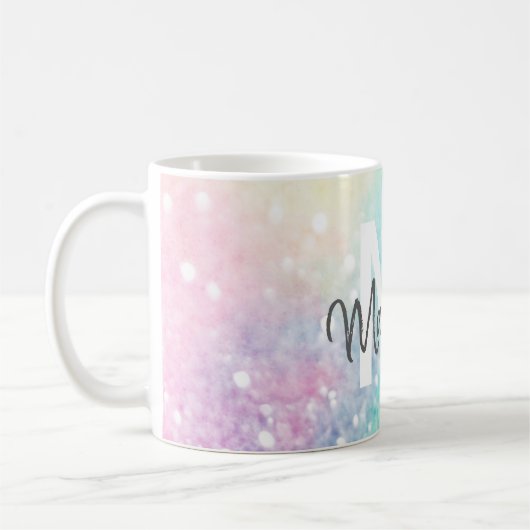 Mug Jolie Parties scintillant Holographique Iridescent (Gauche)