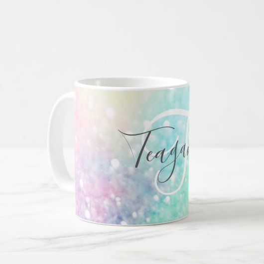 Mug Jolie Parties scintillant Holographique Iridescent (Devant gauche)