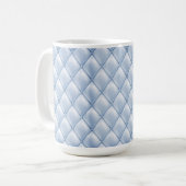 MUG JOLIE PASTEL BLUE TUFTED LOOK DIAMOND MOTIF (Devant gauche)