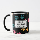 Mug Jolie patte de chat noir (Gauche)