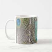 Mug Jolie Peacock Feathers Gold Dream Poem (Gauche)
