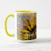 Mug Jolie peinture Abstraite de tournesol (Gauche)
