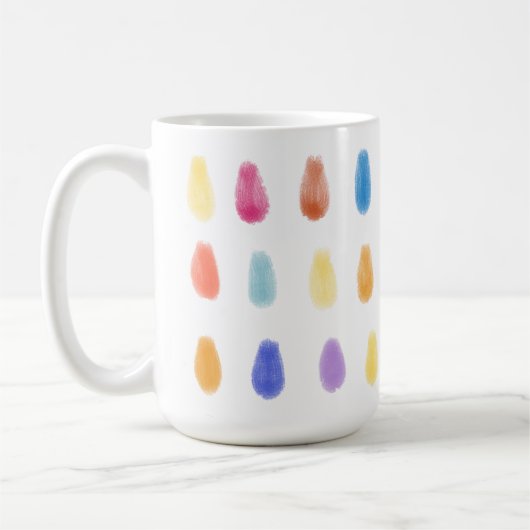 Mug Jolie peinture laisse tomber le Motif couleur d'or (Gauche)