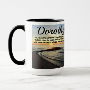 MUG JOLIE PERSONNALISÉE JEREMIAH 29:11 SUNRISE