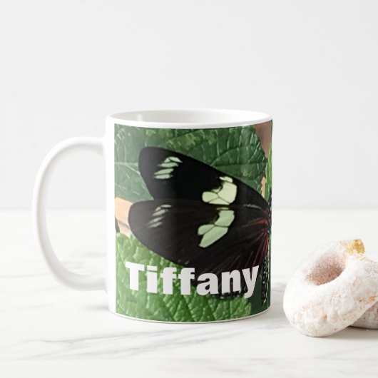 Mug Jolie Personnaliser papillon (Avec donut)
