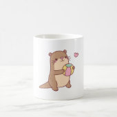 Mug Jolie Petite Otter Jouer Avec Beach Ball (Centre)