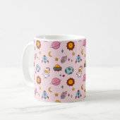 Mug Jolie petite planète dessinée à la main (Devant gauche)