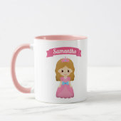 Mug Jolie Petite Princesse Rose Enfants (Gauche)