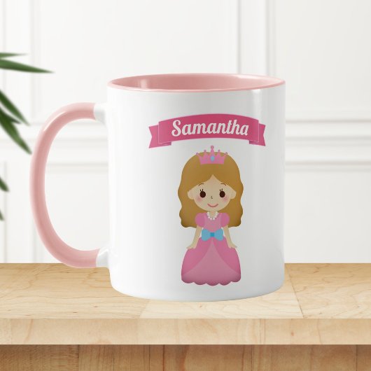 Mug Jolie Petite Princesse Rose Enfants