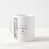 Mug Jolie Photo de Chien Nom Moderne Simple (Devant gauche)