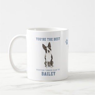 Mug Jolie photo Meilleur Papa de Boston Terrier à l'aq