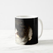 Mug jolie photo noir blanc chaton chat ragdoll (Devant droit)