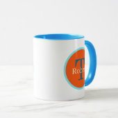 Mug Jolie plage maison crabe ajouter monogramme (Devant droit)