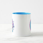 Mug Jolie plage mer tortue ajouter monogramme (Centre)