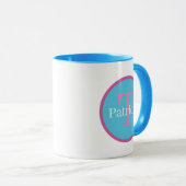Mug Jolie plage mer tortue ajouter monogramme (Devant droit)